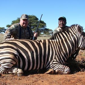 Hunting Burchell Zebra with Wintershoek Johnny Vivier Safaris in SA