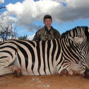 Hunting Burchell Zebra with Wintershoek Johnny Vivier Safaris in SA