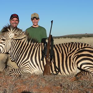 Hunting Mountain Zebra with Wintershoek Johnny Vivier Safaris in SA