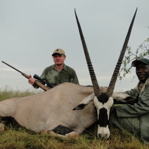 Hunting Gemsbuck with Wintershoek Johnny Vivier Safaris in SA