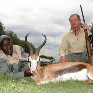 Hunting Springbuck with Wintershoek Johnny Vivier Safaris in SA