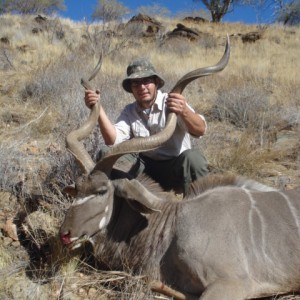 Kudu bull Kommas Hochland Namibia