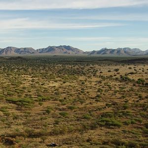 View of central Namibia area