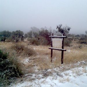 Snow in the southwestern part of Namibia