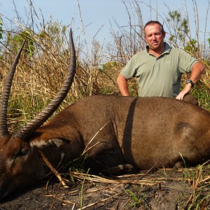 Waterbuck hunted in Central African Republic with CAWA