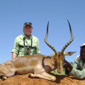 Hunting Impala with Wintershoek Johnny Vivier Safaris in SA