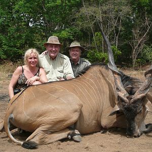 Hunting Lord Derby Eland in CAR with Rudy Lubin Safaris