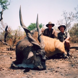 Hunting Lord Derby Eland in CAR with Rudy Lubin Safaris