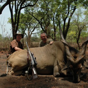 Hunting Lord Derby Eland in CAR with Rudy Lubin Safaris