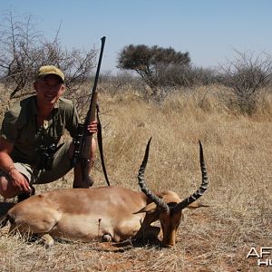 Impala hunted in Namibia