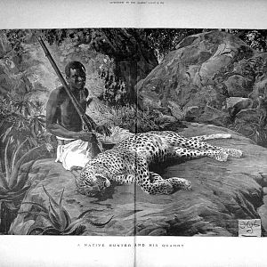 A native hunter and his query - Leopard