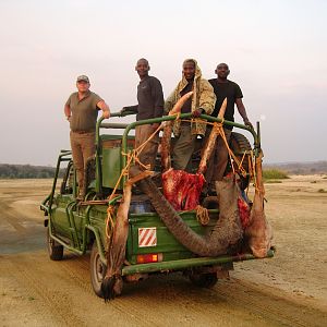 Return to camp with the trophy... Tanzania