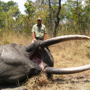 1,80 meter - 25 kg Elephant hunted in tanzania