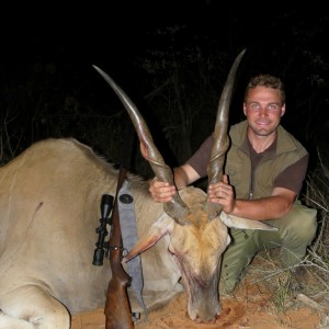 38" Livingstone Eland shot in northern Namibia