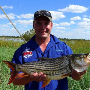 4.5kg Tiger Fish on the Okavango River, Namibia