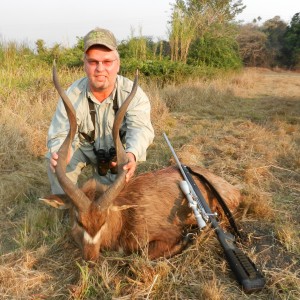 32 inch Sitatunga hunted in Zambia