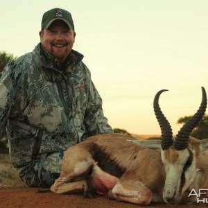 Springbok hunted in South Africa