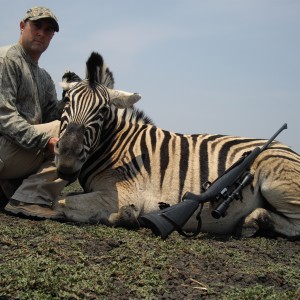 Hunting Burchell's Zebra in Namibia