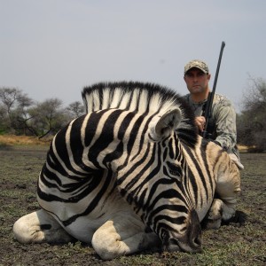 Hunting Burchell's Zebra in Namibia