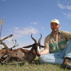 Black Springbok w/bow, took with Warthog Safaris 2005