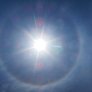 Sun Halo in Namibia