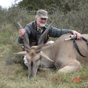 eland with handgun