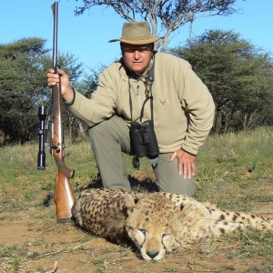 Hunting Cheetah in Namibia with Ozondjahe Hunting Safaris