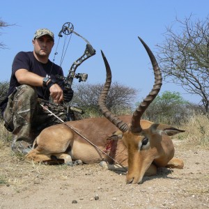 Bowhunting Impala in Namibia