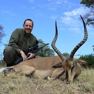 Hunting Black-faced Impala in Namibia