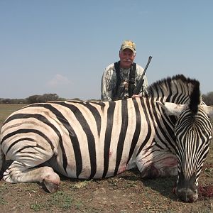 Hunting Burchell's Plain Zebra in Namibia