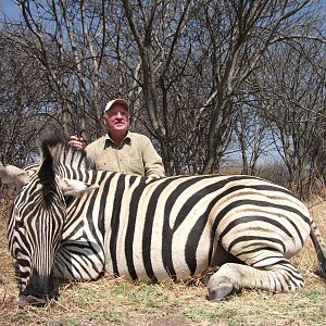 Hunting Burchell's Plain Zebra in Namibia