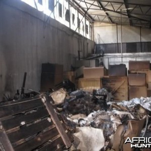 Fire at Trophy Warehouse in Zimbabwe Bulawayo