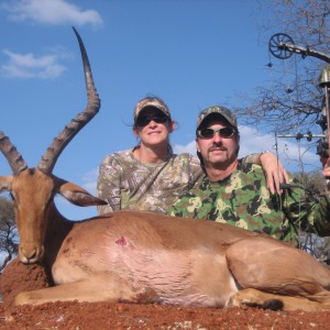 My Impala ram with a bow. Limcroma Safaris 2009