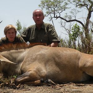 Western Roan Antelope hunted in Benin with Club Faune