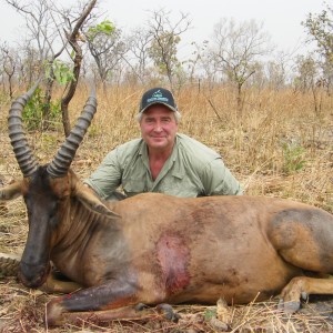 Western Hartebeest hunted in Cameroon with Club Faune