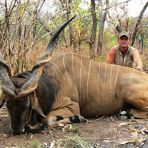 Lord Derby Eland hunted in Central Africa with Club Faune