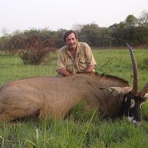 Roan Antelope hunted in Central Africa with Club Faune