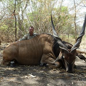 Lord Derby Eland hunted in Central Africa with Club Faune