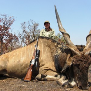 Giant Derby Eland hunted in CAR