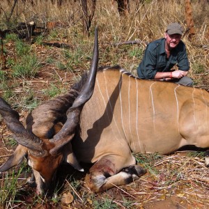 Giant Derby Eland hunted in CAR