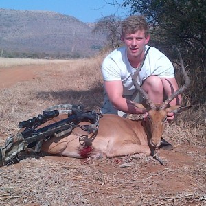 25 inch rowland ward impala taken with crossbow