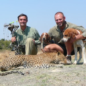 leopard with Tristan Peacock