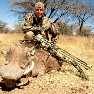 Warthog hunted with Ozondjahe Hunting Safaris in Namibia