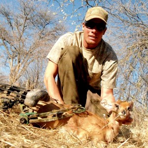 Steenbok hunted with Ozondjahe Hunting Safaris in Namibia