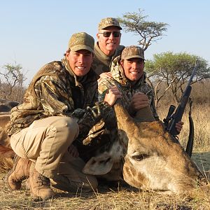 Giraffe hunted with Ozondjahe Hunting Safaris in Namibia