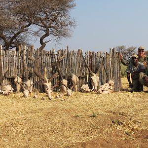 Trophies hunted with Ozondjahe Hunting Safaris in Namibia