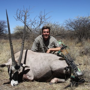 Gemsbok hunted with Ozondjahe Hunting Safaris in Namibia