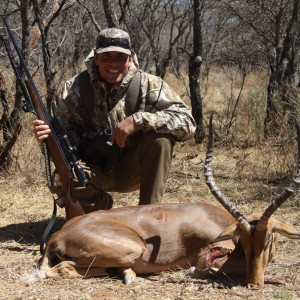 Impala hunted with Ozondjahe Hunting Safaris in Namibia