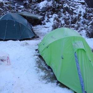 Very cold camp