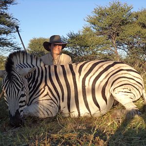 Hunting Burchell's Zebra in Namibia